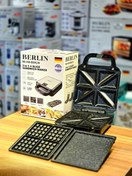 تصویر ساندویچ ساز برلین مدل BE-450 سه کاره با بدنه استیل 