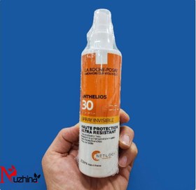 تصویر اسپری ضد آفتاب لاروش پوزای مناسب انواع پوست حتی حساس حاوی spf30 La roche Posai sunscreen spray SPF 30