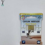 تصویر سوزن چرخ خیاطی خانگی ارگان ته طلایی سایز ۱۱ و ۱۴ 