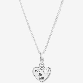 تصویر چارم نقره قلب باهم برای همیشه پاندورا 