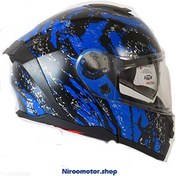 تصویر کلاه کاسکت فک متحرک عینک دار رادین ابی 