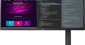 تصویر مانیتور 34 اینچ ال جی مدل 34WN780-B UltraWide LG 34WN750-B 34" 21:9 WQHD (3440 x 1440) IPS Display with AMD FreeSync Technology and Multi-Tasking with OnScreen Control, 3-Side Virtually Borderless Design and Tilt/Height Adjustable Stand - Black