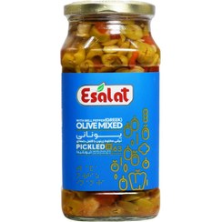 تصویر ترشی یونانی اصالت ESALAT وزن 570 گرم 