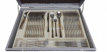 تصویر سرویس ۲۴ نفره قاشق چنگال دهنه اروپایی 