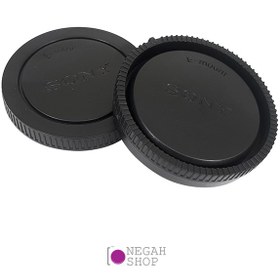 تصویر درپوش پشت لنز و بدنه سونی Sony Body and Rear Lens Cap