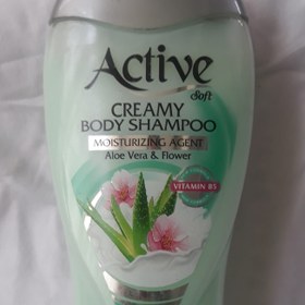 تصویر شامپو بدن آلوئه ورا اکتیو ا Active Aloe Vera Creamy Body Shampoo 400 g 