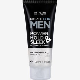 تصویر ژل موی سر مردانه اوریفلیم مدل نورث فور من 100 میل ا Oriflame North for Men Power Hold & Sleek Invisible Hair Gel Oriflame North for Men Power Hold & Sleek Invisible Hair Gel
