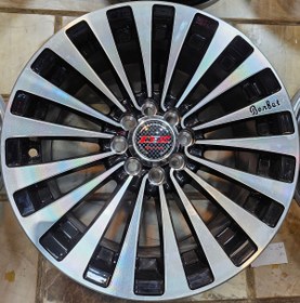 تصویر رینگ اسپرت سایز۱۶ (۱۰۸-۱۰۰×۸) رختراش مشکی Sport wheel size 16" (8×100-108) MB