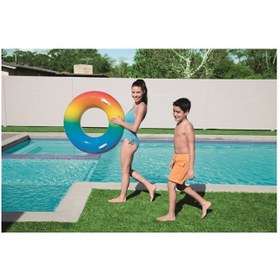 تصویر حلقه شنا بادی ۳۶۱۲۶ با قطر ۹۱ سانتیمتر برند bestway Inflatable Swim Ring 36126 91cm 91cm