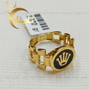 تصویر انگشتر مردانه دو رنگ طلا رولکس 