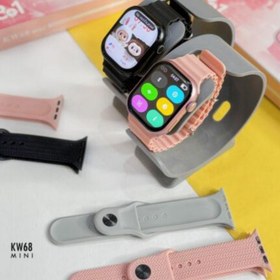 تصویر ساعت هوشمند صورتی دخترانه مینی keqewer kw 38 mm Keqewer 38 mm pink watch
