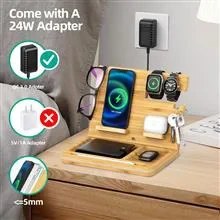 تصویر شارژر بیسیم 6کاره بامبو 