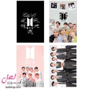 تصویر پک فوتوکارت سایز متوسط چهار عددی گروه بی تی اس BTS سه 