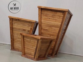 تصویر سطل چوبی جدید و مدرن - کوچک New and Modern Wooden Bucket