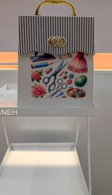 تصویر جعبه خیاطی طرح کیف رنگی 