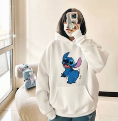 تصویر هودی دخترانه مدل استیچ فری سایز جنس دورس 