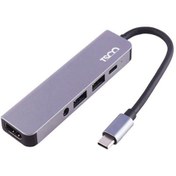 تصویر هاب USB-C تسکو 5 پورت مدل THU 1160 ا TSCO Hub USB-C THU 1160 with 5 ports TSCO Hub USB-C THU 1160 with 5 ports