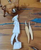 تصویر چوب برش خورده مجسمه روباه (فانتزی) 