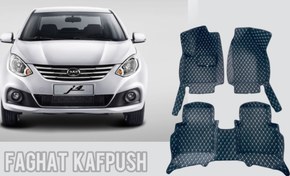 تصویر کفپوش 6 بعدی جک جی ۴ ( ‌jac j4 ) - طوسی دوخت طوسی / فقط صندوق / بدون لوگو jac j4 car floor mat