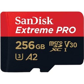 تصویر کارت میکرو اس دی سن دیسک 256 گیگابایت ا SanDisk Extreme Pro Micro SDXC UHS-I U3 A2 V30 Memory SanDisk Extreme Pro Micro SDXC UHS-I U3 A2 V30 Memory