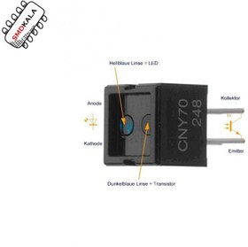 تصویر فرستنده گیرنده مادون قرمز سطحی CNY70 