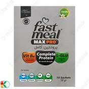 تصویر پودر پروتئین فست میل مکس پرو طعم وانیل وزن ۱۸۰ گرم ۱۰ عددی 