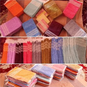 تصویر حوله دستی سنتی یزد (80 در 40 – مخمل) 