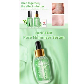 تصویر سرم کوچک کننده منافذ باز لانبنا lanbena pore minimiz serum