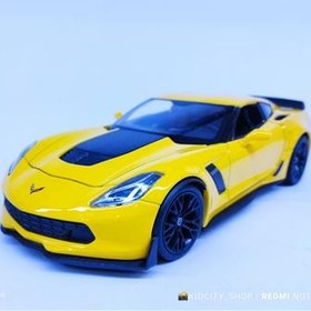 تصویر ماکت ماشین کوروت 2017 Chevrolet Corvette Z06 زرد ماکت ماشین ولی مدل 2017 Chevrolet Corvette Z06