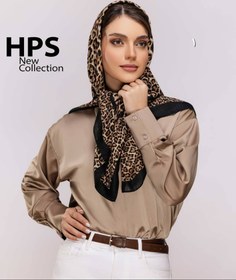 تصویر روسری نخی ژاکارد دور دوخت - 3 