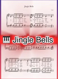 تصویر نت پیانو Jingle Bells همراه با اجرای نت پیانو 