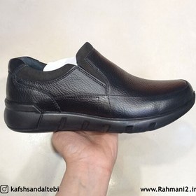 تصویر کفش مردانه چرم طبیعی دست دوز طبی صم صام مدل مدونا Shoes men leathers tabriz samsam madona model