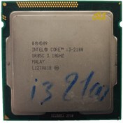 تصویر پردازنده سی پی یو اورجینال کامپیوتر CPU Intel core i3-2100 3 Tray 