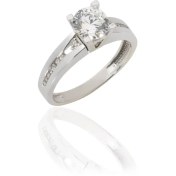 تصویر حلقه سولیتر تک نگین 