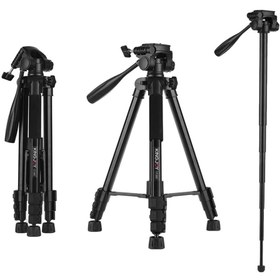 تصویر سه پایه دوربین کینگ جوی (مشکی) Kingjoy VT880 Kingjoy VT880 Camera Tripod (Black)