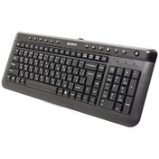 تصویر کیبورد با سیم ای فور تک مدل KL-40 KL-40 Wired Multimedia Keyboard