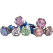 تصویر کلید فشاری پاور ماندگار سایز ۱۹ میلیمتر JBH 