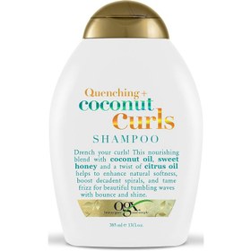 تصویر شامپو نارگیل موی فر او جی ایکس OGX ا OGX Quenching Coconut Curls Shampoo 385ml OGX Quenching Coconut Curls Shampoo 385ml