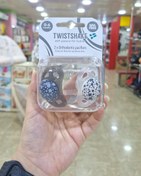 تصویر پستونک دو عددی تویست شیک مشکی و سفید 