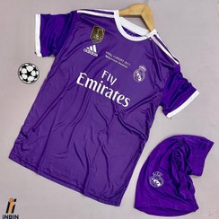 تصویر کیت بنفش رئال مادرید مدل 50393 طرح رونالدو 