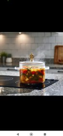 تصویر قابلمه پیرکس 3.2 لیتری 