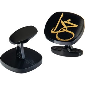 تصویر دکمه سردست کربن خدا 