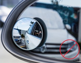 تصویر آینه نقطه کور خودرو ۲ عددی قابل تنظیم 