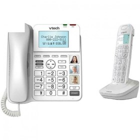 تصویر گوشی تلفن بی سیم وی تک مدل LS1650 ا Vtech LS1650 Corded & Cordless Phone Vtech LS1650 Corded & Cordless Phone