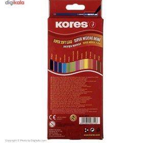 تصویر مداد رنگی 12 رنگ کورس مدل Kolores 