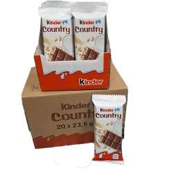 تصویر شکلات کیندر کانتری ۲۳.۵ گرم با مغز غلات بسته ۲۰ عددی 