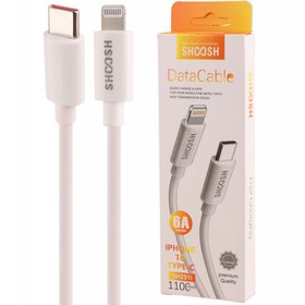 تصویر کابل شارژ تایپ سی به لایتنینگ شوش SH251i shoosh SH251i type c to lightning cable