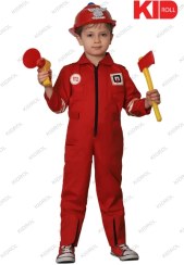 تصویر لباس آتش نشانی بچه گانه 