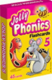 تصویر فلش کارت جولی فونیکس Jolly Phonics 5 Flashcards 