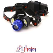 تصویر چراغ پیشانی هدلایت مدل rotary zoom سه لامپ چراغ هدلایت مدل Rotary Zoom
